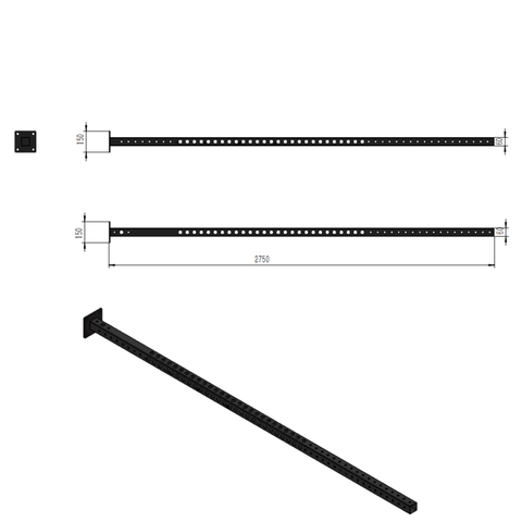 Force USA 9FT Upright - Lasercut Holes & Numbers