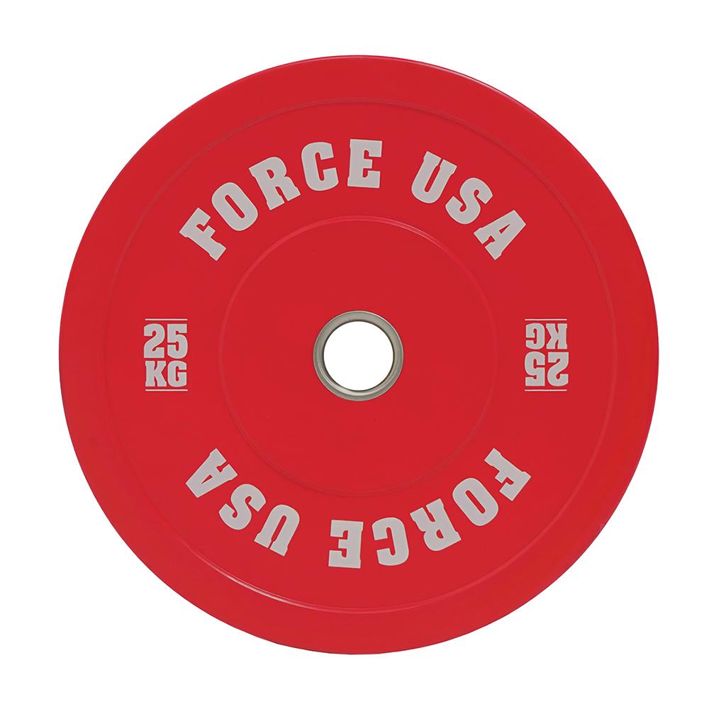 Force USA Pro Grade Coloured Bumper Plates (Sold individually)