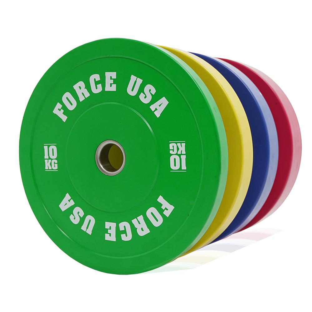 Force USA Pro Grade Coloured Bumper Plates (Sold individually)