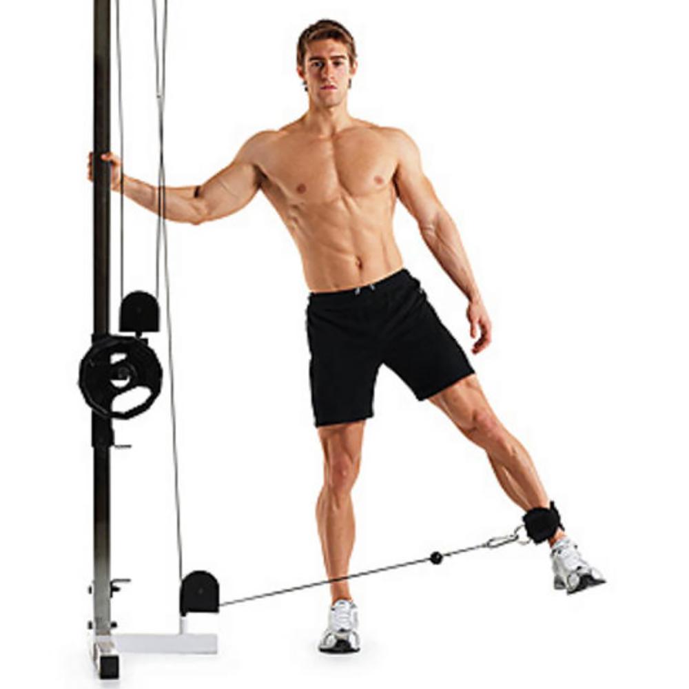 Side Leg Extension Cable Glute Raise Leg Extension With Ankle