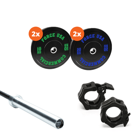 Force USA 80kg Bumper Plate Package 4